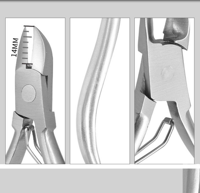 1 kom Škarice za nokte od nehrđajućeg čelika Manikura Klešta Rezač za uklanjanje mrtve kože Pinceta Pedikura Podrezivanje noktiju Kliješta za orlov kljun
