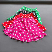 Κορίτσια Ruffle Chiffon Dot Φούστες Καλοκαιρινό μωρό ψηλόμεσο Mini φούστα Casual Παιδική πλισέ κοντή φούστα για κορίτσια Ρούχα