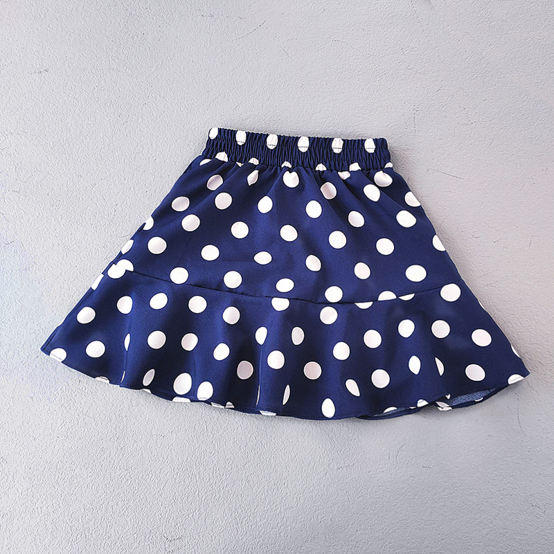 Suknje na točkice s volanima za djevojčice Ljetna mini suknja visokog struka za djevojčice Ležerna dječja plisirana kratka suknja za djevojčice Odjeća