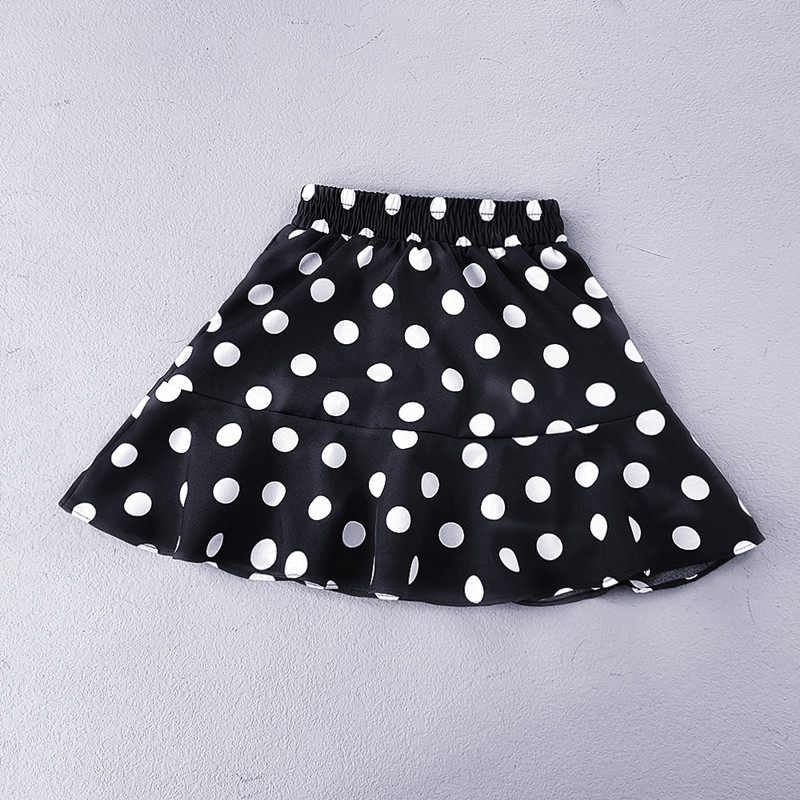Suknje na točkice s volanima za djevojčice Ljetna mini suknja visokog struka za djevojčice Ležerna dječja plisirana kratka suknja za djevojčice Odjeća