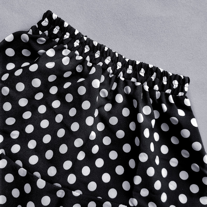 Suknje na točkice s volanima za djevojčice Ljetna mini suknja visokog struka za djevojčice Ležerna dječja plisirana kratka suknja za djevojčice Odjeća