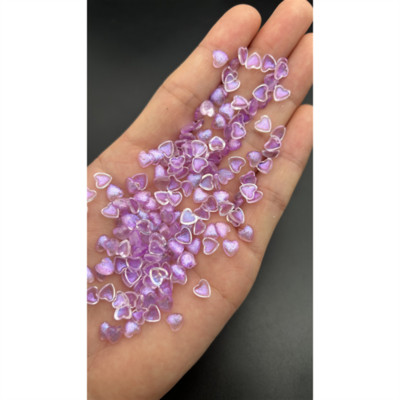 50 gab Kawaii aksesuāri Sveķu nagu mākslas piekariņi Karikatūra Sirds Nagu rotājumi Jaukta izmēra Lielapjoma Manikīrs Rhinestones Rotaslietas DIY