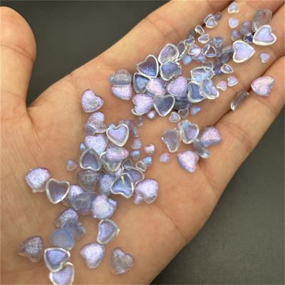 50 gab Kawaii aksesuāri Sveķu nagu mākslas piekariņi Karikatūra Sirds Nagu rotājumi Jaukta izmēra Lielapjoma Manikīrs Rhinestones Rotaslietas DIY