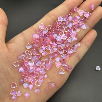 50 gab Kawaii aksesuāri Sveķu nagu mākslas piekariņi Karikatūra Sirds Nagu rotājumi Jaukta izmēra Lielapjoma Manikīrs Rhinestones Rotaslietas DIY