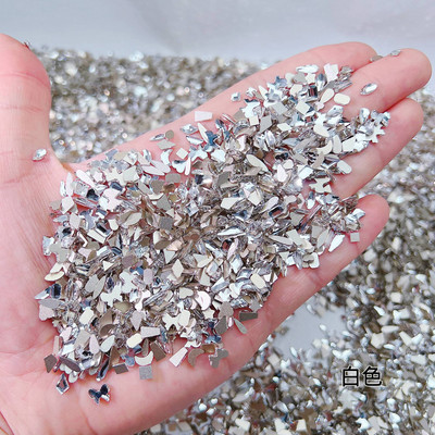 100Gb Krāsains Aurora Butterfly Nail Art Decoration 6mm Resin Mini 3D Butterfly Nail Charms AB /Pink Cute Manicure Butterfly N*