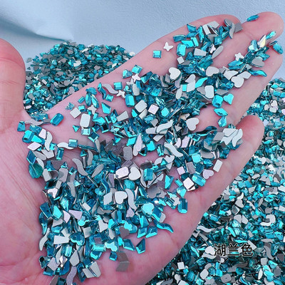 100Gb Krāsains Aurora Butterfly Nail Art Decoration 6mm Resin Mini 3D Butterfly Nail Charms AB /Pink Cute Manicure Butterfly N*