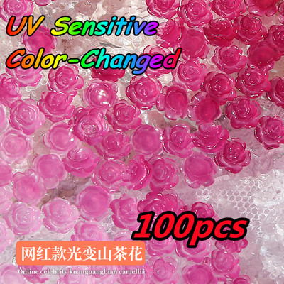 100Gb Krāsains Aurora Butterfly Nail Art Decoration 6mm Resin Mini 3D Butterfly Nail Charms AB /Pink Cute Manicure Butterfly N*