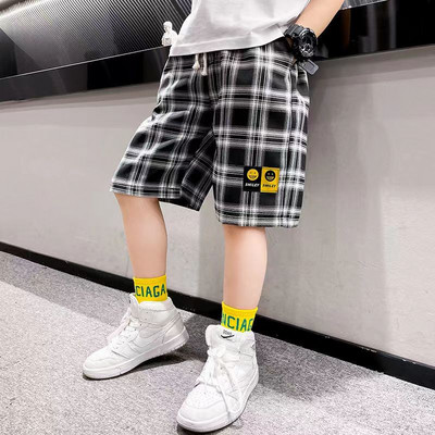 2023 New Boys καρό σορτς Casual Summer Kids` Fashion Soft Breathable Παντελόνι Five Quarter Παιδικά ρούχα υψηλής ποιότητας