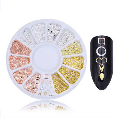 Jauktas krāsas nagu mākslas mirdzumi Rhinestone kristāla dārgakmeņi rotaslietas krelles manikīra dekorēšanai aksesuāri nagu piederumi profesionāliem