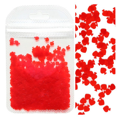 2g Hologrāfisks nagu mākslas mirdzums, spīdīgs, salds, mīļš, sirds pārslas, fliteris