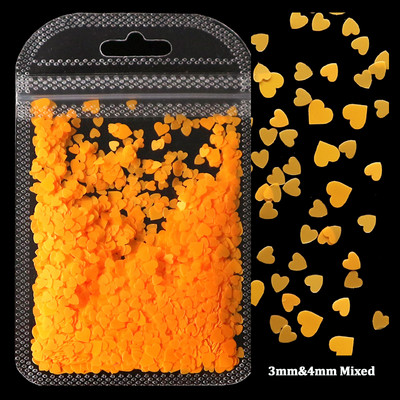 2g Hologrāfisks nagu mākslas mirdzums, spīdīgs, salds, mīļš, sirds pārslas, fliteris