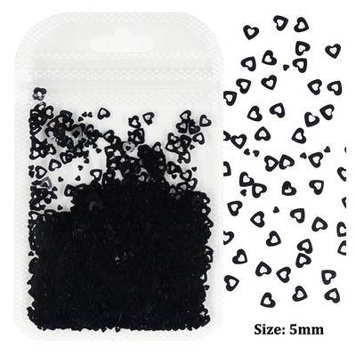 2g Hologrāfisks nagu mākslas mirdzums, spīdīgs, salds, mīļš, sirds pārslas, fliteris