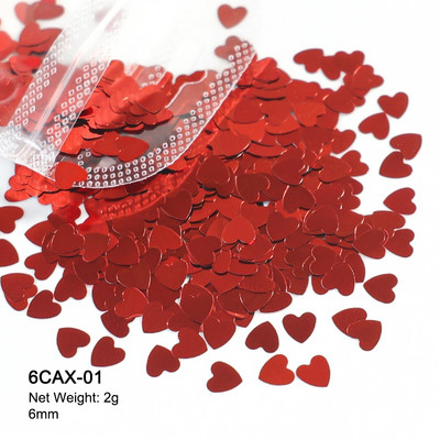 2g Hologrāfisks nagu mākslas mirdzums, spīdīgs, salds, mīļš, sirds pārslas, fliteris