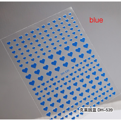 3d Naljepnice za nokte Crveno Crno Bijelo Ljubavna Srca Zvijezde Oblaci Francuski puni vrhovi Ljepljive naljepnice za nokte Klizač za manikuru