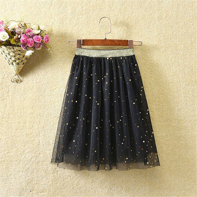 2 3 4 6 8 10 12T djevojčica sa šljokicama i zvijezdama, modna duga suknja od tila, dječje princeze, slatke suknje, ljetna odjeća za velike djevojčice