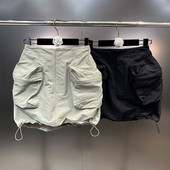 Pavasara rudens meiteņu svārki zīdaiņu kravas svārki mazuļiem bērniem svārki bērniem apakšā modes kabatas vilkšanas aukla 3-14Y