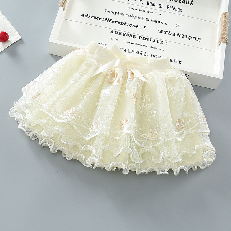 Mrežaste tutu suknje za djevojčice od 2 do 7 godina Dječje suknje Stilske napuhane suknje Four Seasons Princess Cake Suknje od tila Podsuknja od tila