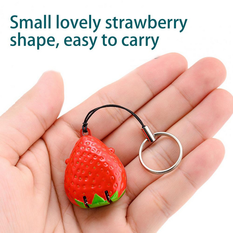 Salocīts nagu griezējs Mini pārnēsājams karikatūra Animal Fruit Panda Tiger Strawberry Keychain Nagu šķēres manikīra apgriešanas rīks