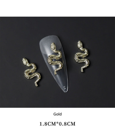 10Gb Full Glitter Punk Cross nagu piekariņi 7*11.5cm sudraba/zelta metāla krustveida nagu mākslas dekorēšana 3D Luxury Classic Cross Manikīrs