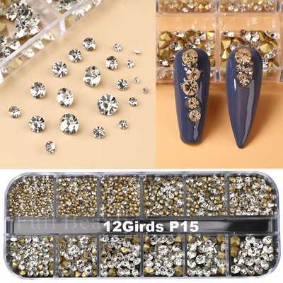 Fehér Gyöngyök Körömre Kaviár Gyöngy Nail Art Charms Decor Félforma Design 3D Kristályok Strasszkövek Manikűr Kiegészítők LA2070