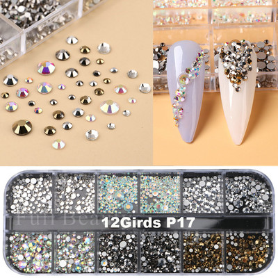 Fehér Gyöngyök Körömre Kaviár Gyöngy Nail Art Charms Decor Félforma Design 3D Kristályok Strasszkövek Manikűr Kiegészítők LA2070