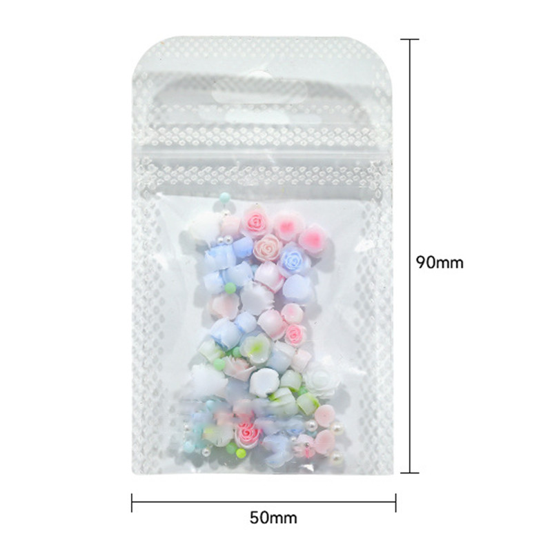 3D nokti Proljeće Ljeto Macaron Rose Pink Flower Charms Mješovite biserne perle Ukrasi od vještačkih dijamanata Dodaci za nokte Luksuzni pribor