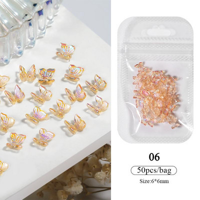 1Bag Auroras Glitter Pink Sirds Zvaigznes formas nagu piekariņi Aksesuāri Izejmateriāli Spilgti tumsā nagu materiālu rotājumi