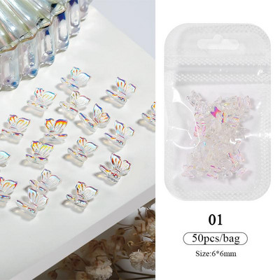 1Bag Auroras Glitter Pink Sirds Zvaigznes formas nagu piekariņi Aksesuāri Izejmateriāli Spilgti tumsā nagu materiālu rotājumi