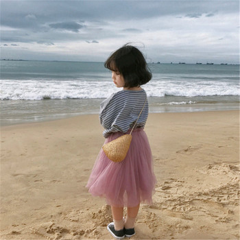 Καλοκαιρινή νέα κοριτσίστικη δικτυωτή φούστα Παιδική παντός αντιστοιχίας Κομψές παιδικές φούστες για κοριτσάκι WT617