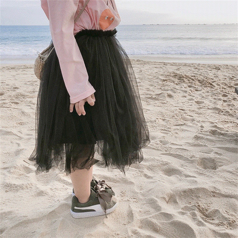 Vasaras jauni meiteņu tīklveida svārki bērniem, eleganti mazuļu svārki WT617