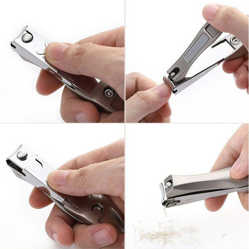 Luksusa pretšļakatu nagu griezējs pirkstu nagu kāju nagu griezējs manikīrs pedikīrs instrumenti Bionics dizains nagu griezējs kutikulas šķēres