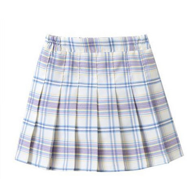 Meiteņu rūtaini svārki bērniem ar augstu vidukli kroku svārki Skolas formastērps bērniem Mode tīņu apģērbi Jauki deju mini svārki 10 12 Y