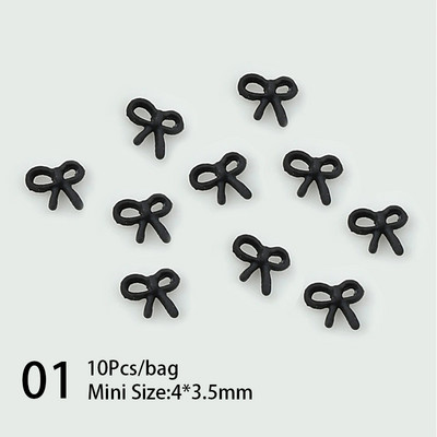 10 komada 3D srebrni zlatni leptir nakit Nail Art nitne Modni ženski privjesci za nokte Bowknot Srce Nokti Rhinestones Dekoracija za manikuru