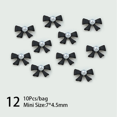 10 komada 3D srebrni zlatni leptir nakit Nail Art nitne Modni ženski privjesci za nokte Bowknot Srce Nokti Rhinestones Dekoracija za manikuru