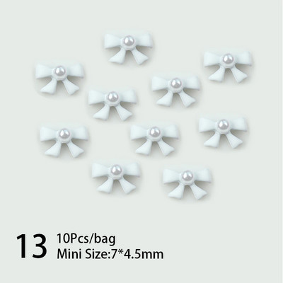 10 komada 3D srebrni zlatni leptir nakit Nail Art nitne Modni ženski privjesci za nokte Bowknot Srce Nokti Rhinestones Dekoracija za manikuru