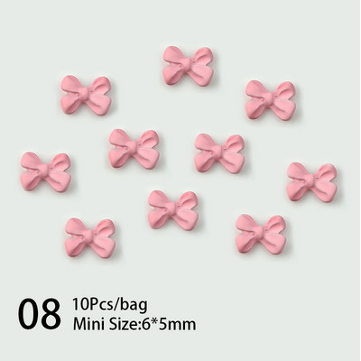 10 komada 3D srebrni zlatni leptir nakit Nail Art nitne Modni ženski privjesci za nokte Bowknot Srce Nokti Rhinestones Dekoracija za manikuru