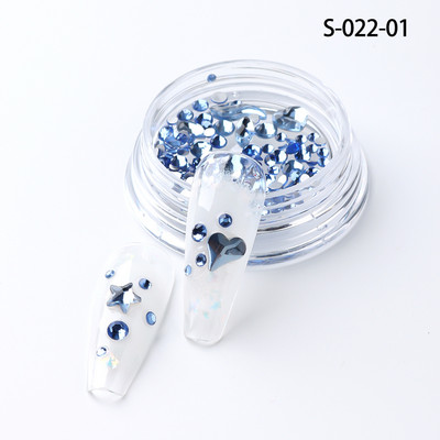 Jaukti mini nagu Rhinestones plakana muguras kristāla akmeņi metāla krelles pērles tauriņš nagu mākslas piekariņi Sirds rotaslietas manikīrs LAWHTBPS