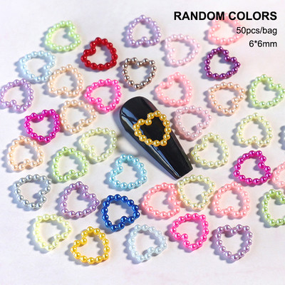 50 kom. Mašna od smole Nail Art Dekoracija Crno-bijela 3D duga vrpca Bowknot Ornament Šarm za nokte Dizajn nakita Kawaii DIY dodaci