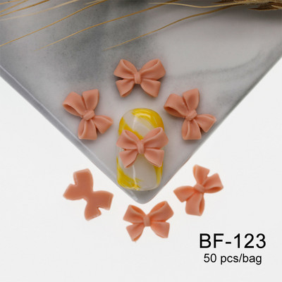 50 kom. Mašna od smole Nail Art Dekoracija Crno-bijela 3D duga vrpca Bowknot Ornament Šarm za nokte Dizajn nakita Kawaii DIY dodaci