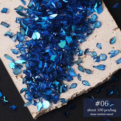 100GAB Jaukti Rhinestones Dārgakmeņi nagiem 3D Aurora Flatback Resin Crystal Nail Art Rhinestone AB Krāsu nagu DIY Dekorācijas