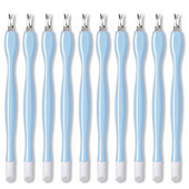 10/5 bucăți pentru îndepărtarea pielii moarte, furculiță pentru arta unghiilor, pentru îndepărtarea cuticulelor, tăietor de împingere, trimmer din oțel inoxidabil, pedichiură, instrumente pentru îngrijirea unghiilor.