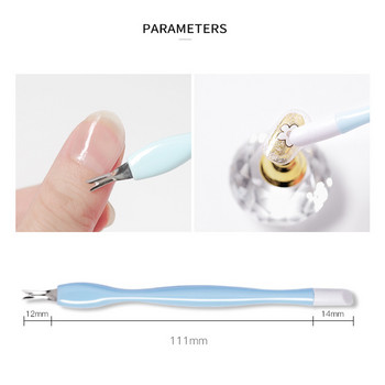 10/5Pcs Dead Skin Remover Nail Art Fork Remover Cuticle Remover Nipper Pusher Trimmer Πεντικιούρ νυχιών από ανοξείδωτο ατσάλι Εργαλεία περιποίησης νυχιών