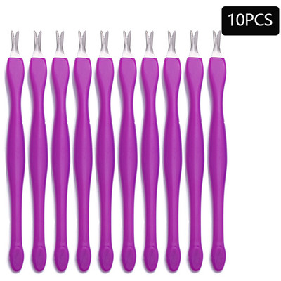 10/5 bucăți pentru îndepărtarea pielii moarte, furculiță pentru arta unghiilor, pentru îndepărtarea cuticulelor, tăietor de împingere, trimmer din oțel inoxidabil, pedichiură, instrumente pentru îngrijirea unghiilor.