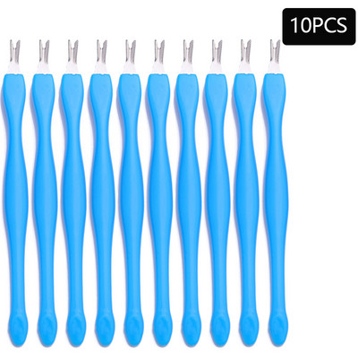 10/5 bucăți pentru îndepărtarea pielii moarte, furculiță pentru arta unghiilor, pentru îndepărtarea cuticulelor, tăietor de împingere, trimmer din oțel inoxidabil, pedichiură, instrumente pentru îngrijirea unghiilor.