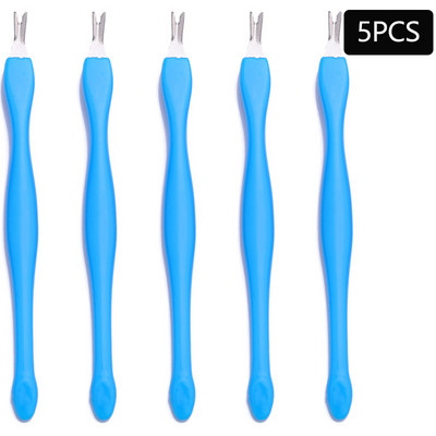 10/5 bucăți pentru îndepărtarea pielii moarte, furculiță pentru arta unghiilor, pentru îndepărtarea cuticulelor, tăietor de împingere, trimmer din oțel inoxidabil, pedichiură, instrumente pentru îngrijirea unghiilor.