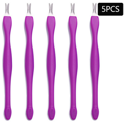 10/5 bucăți pentru îndepărtarea pielii moarte, furculiță pentru arta unghiilor, pentru îndepărtarea cuticulelor, tăietor de împingere, trimmer din oțel inoxidabil, pedichiură, instrumente pentru îngrijirea unghiilor.