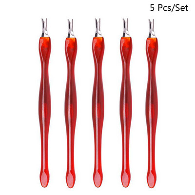 10/5 bucăți pentru îndepărtarea pielii moarte, furculiță pentru arta unghiilor, pentru îndepărtarea cuticulelor, tăietor de împingere, trimmer din oțel inoxidabil, pedichiură, instrumente pentru îngrijirea unghiilor.