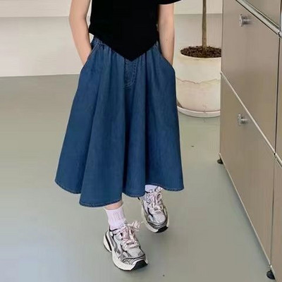 2023. g. jauns pavasaris, rudens, vasara, meitenes, bērni, džinsa kokvilna, īsi svārki Modes, ikdienišķs, ērts, mīlīgs bērnu apģērbs