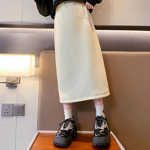 Rudens ziema, silti pusaudžu meiteņu plāni, gari svārki, jauna mode korejiešu versija, sadalīti svārki 5 6 8 10 12 14 gadi bērnu apģērbs