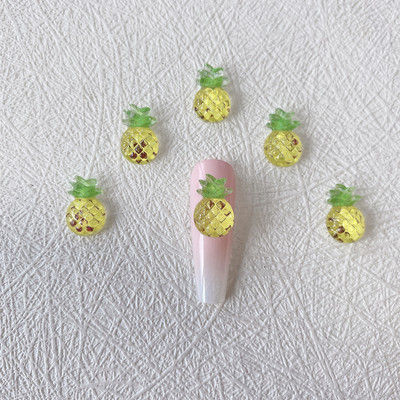 30GAB 3D augļu nagu mākslas piekariņi persiku ķiršu zemeņu Kawaii aksesuāri vasaras nagu dekorēšanai dizaina izejmateriālu materiālu rīks